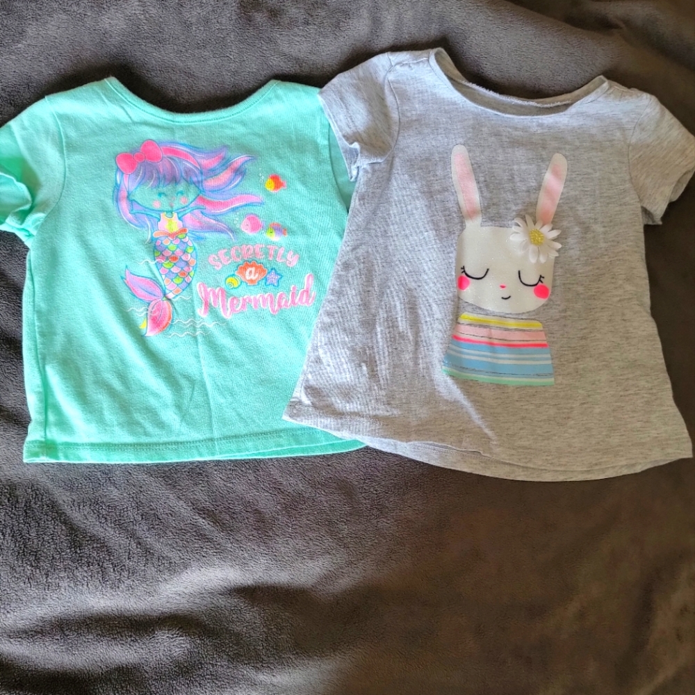 Two cute baby girl tees!